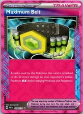 Maximum Belt ACE SPEC Rare SV: Prismatic Evolutions 117/131 NM