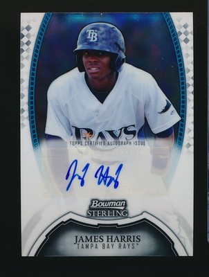 JAMES HARRIS   2011 Bowman Sterling Auto #BSP-JHA Tampa Bay Rays