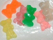 2pc LARGE Gummi gummy bears candy food make your own Pendant charm necklace NEW