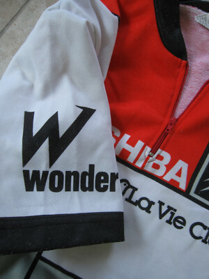 Maillot Cycliste Vintage 1987 Toshiba La Vie Claire - Équipe Santini - Taille XL - Occasion Bon état