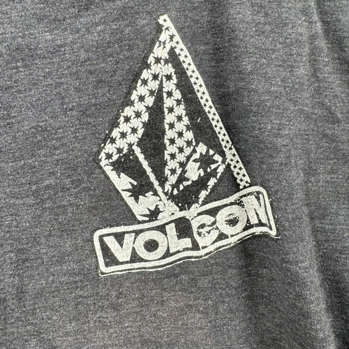 Volcom Shirt Men Large Gray Long Sleeve Stone Circle Geometric Logo Skater - Picture 4 of 5
