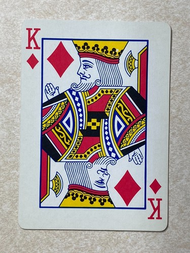 Carta da gioco vintage Golden Nugget King Diamonds scambio singolo PC348 - Foto 2 di 2