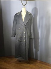 Size 8/10 Navy Blue Wool DonnyBrook vintage wool double breasted trench coat