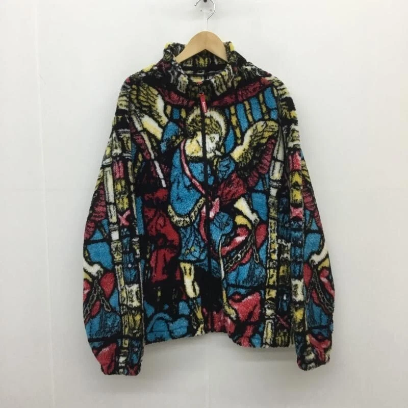 Veste polaire Supreme Saint Michael taille XL couleur rouge bleu jaune extérieur homme