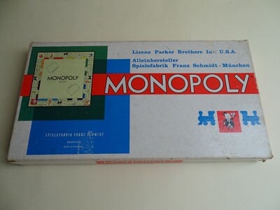 Monopoly DM Game Very Old Parker Brothers Schmidt Games Brain Teaser Tactics Logic