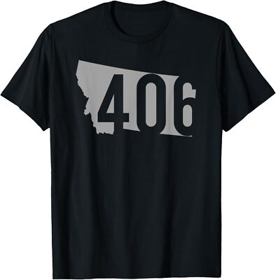 406 Area Code, Billings, Missoula, Great Falls, Montana T-Shirt Hoodie