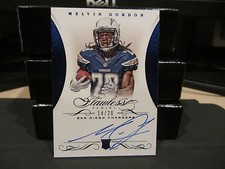 Panini Flawless Blue Rookie On Card Autograph Chargers Melvin Gordon 14/20  2015