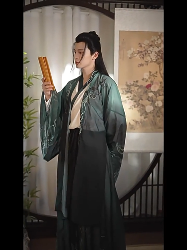 Herren Hanfu traditioneller alter chinesischer Stil Schwertkämpfer Weijin Wuxia Anime Cosplay - Video 1 von 1