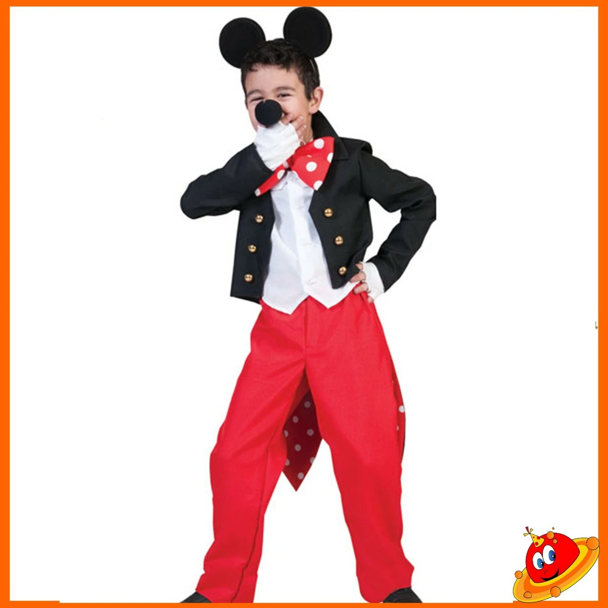 Set Costume Da Topo Ratatouille Per Bambini - 5 Pezzi: Gonna Tutù, Orecchie, Guanti, Cravatta E Coda - Per Halloween E Carnevale