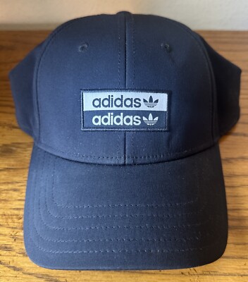 Adidas Originals Men’s Modern Beacon Structured Precurve Cap Hat –  Black - Main Image