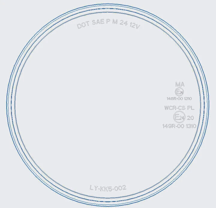 Faro LED de 5,75" con ojo angular DRL para Harley Super Glide Custom 2005-2014 Foto 4 de 4