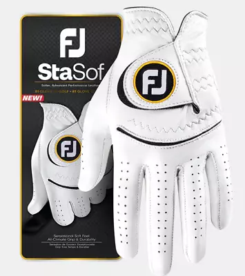 FootJoy Men's 2023 StaSof Golf Glove (Worn on Left Hand) (Right Hand Swinger)
