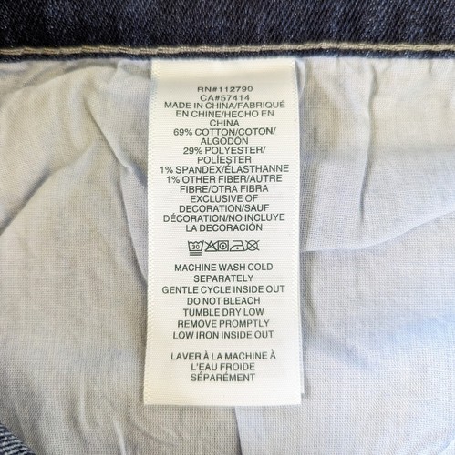 True Religion Herrenjeans 40x32 Rocco entspannt dünn Denim dunkelblau waschen neu - Bild 7 von 8