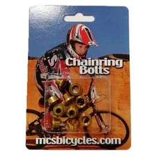 MCS BMX ALLOY CHAINRING BOLT FOR SINGLE CHAINRING BMX GOLD