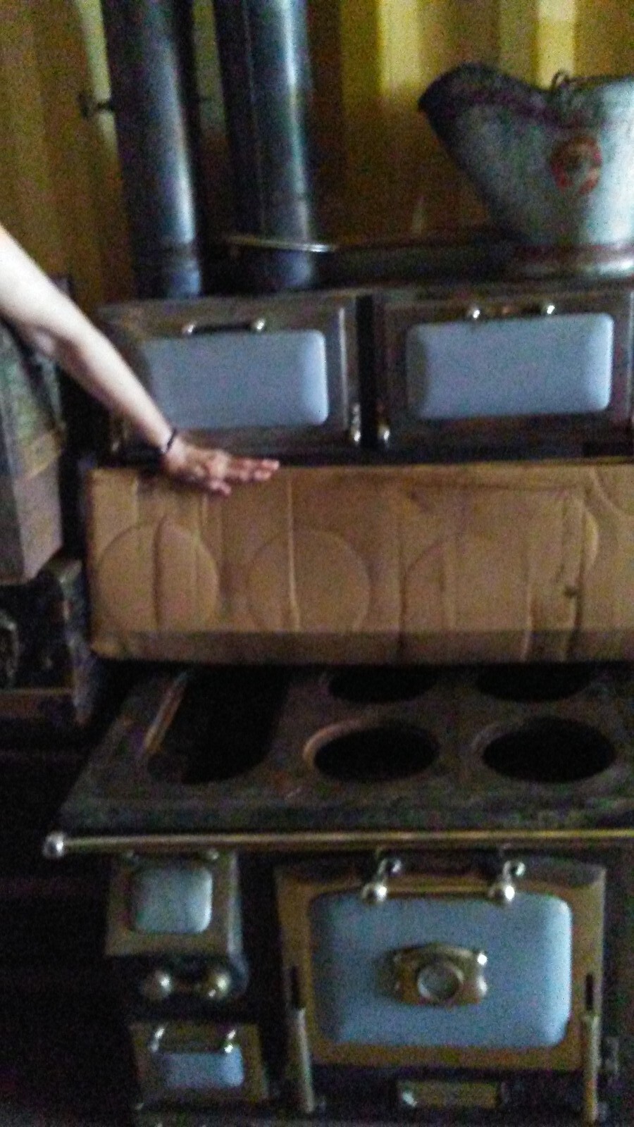 Majestic Wood Burning Antique Cook Stove 6 burners 2 warming ovens, stove  pipes | eBay
