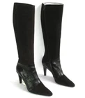 FREE LANCE Bottes talons 9 cm cuir velours & lisse marron 40 EXCELLENT ETAT BOIT
