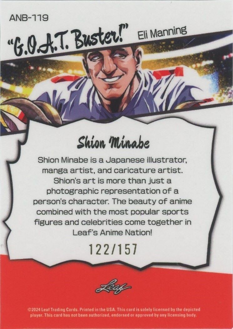 Image Eli Manning image beautiful image beautiful image beautiful image beautiful - 2024 Leaf Metal Eli Manning Anime Nation #/157 #ANB-119 | eBay