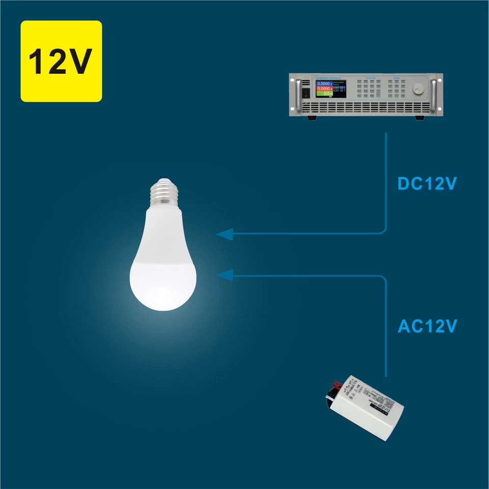 6 pcs Led Light Bulb 8W A19 A60 E26 Cool White 12V Low Voltage Lamp Bulb 800lm - Image 4 of 4