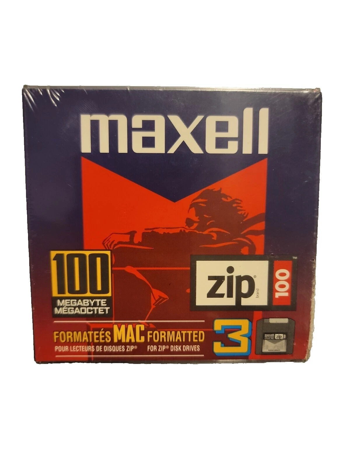 Maxell unidades de disco flexible, Zip y Jaz