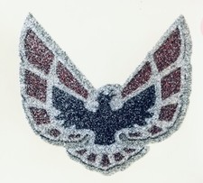 Original Vintage Pontiac Firebird Glitter Mini Iron On Transfer