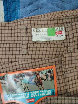 5 Pair Vintage Levi's Saddlemen Bootcut Jeans New Old Stock 517 | eBay