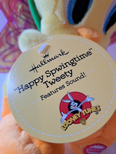 Hallmark Peluche Pasqua HAPPY SPWINGTIME TWEETY con suono - Foto 5 di 5