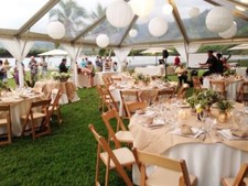 20 x Burlap Overlay 54" × 54" 100% Natural Jute Tablecloths Table Covers Wedding