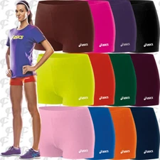 Asics Low Cut Womens Spandex Volleyball Shorts 2.5" Inseam BT752 FREE SHIP