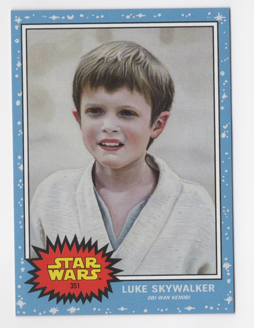 Luke Skywalker 2022 Topps Star Wars Living Set Card Kenobi #351