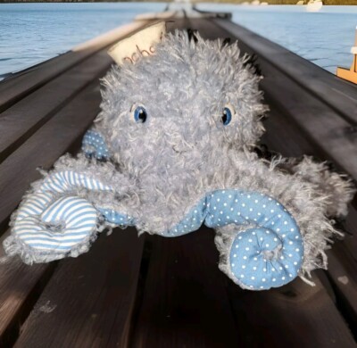 BUNNIES BY THE BAY OCHO OCTOPUS PLUSH STUFFED ANIMAL TOY SOFT BLUE