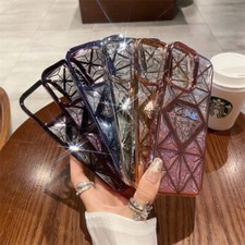 For iPhone 15 Pro Max 14 13 12 11 Gitter Diamond Bling Luxury Protective Case