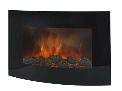 Eurom Elektrisches Kaminfeuer Valencia Wandmontage 88,3x56x14,5cm 2000W