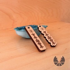Custom Wood Keychain Personalized Laser Engraved with your favourite song