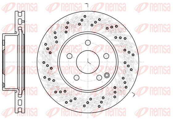 Remsa 2X Bremsscheibe Vorne Ø295 Mm FüR Mercedes-Benz C-Klasse T-Model S204-image