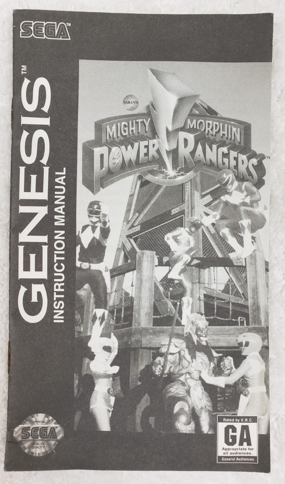 Mighty Morphin Power Rangers (Sega Genesis, 1994) COMPLETE 10086015706