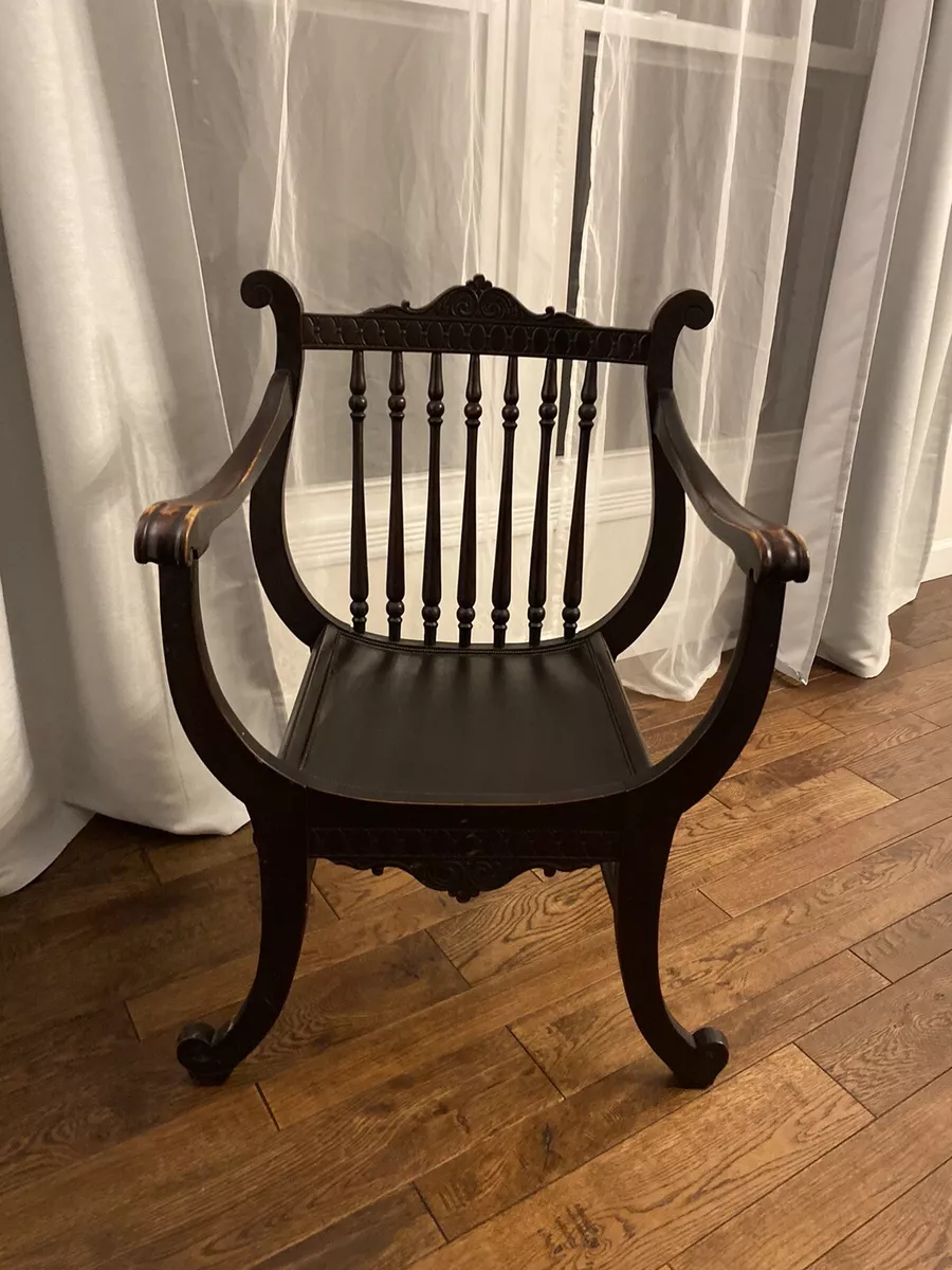 Harp chair antique deals