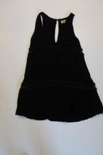 Womens Show Me Your Mumu Black Crochet Trim Sleeveless Dress XS*
