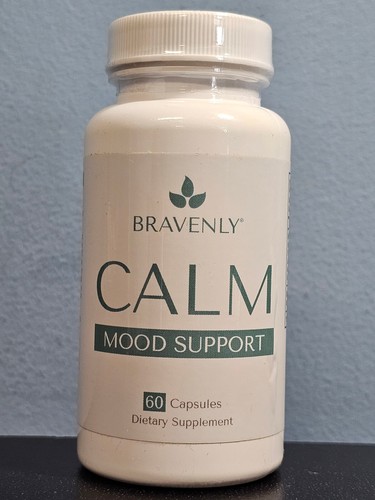 Bravenly Global Calm Mood Support 60 Capsules - New / Sealed! Exp 2/2027