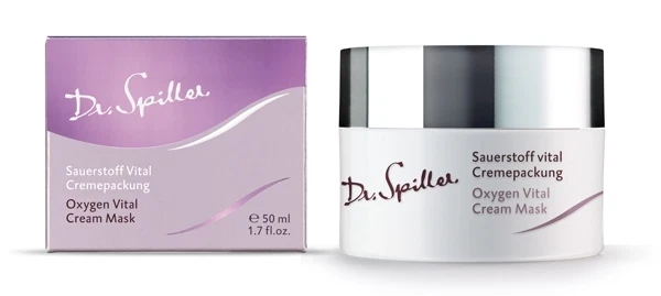 Dr Spiller Biomimetic Oxygen Vital Cream Mask 50 ml Revitalizing Detox Skin Pack - Image 2 of 2