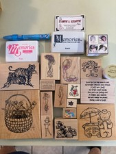 Rubber Stamps Lot of 15 plus MORE, Stampendous Simply Exquisite