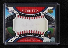 2007 Sweet Spot Classic Legendary Red Stitch Blue Ink Roberto Alomar Auto 1i3