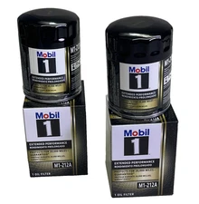 MOBIL 1 (2 PACK) Engine Oil Filter Protects For 20,000 Miles Black M1-212A