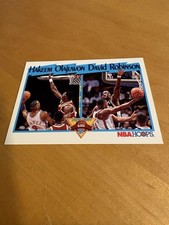 1991-92 Hoops #309 Hakeem Olajuwon / David Robinson Spurs Basketball Card