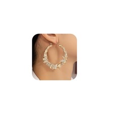 Gold Butterfly Hoop Earrings for Women Butterfly Large Hoop Earrings for Women