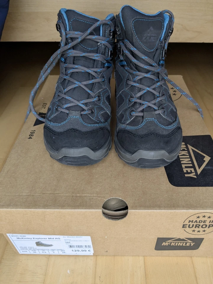 Damen/Mädchen Wanderstiefel McKinley, Gr. 36, grau (UVP 129,99)