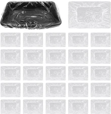 50 Pcs Paint Tray Liners Disposable - 9 Inch Paint Roller Tray Liner Plastic Pai