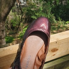 Lucky Brand Ballet Flat Chrome Emmie