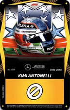 Formula 1 UNO Elite F1 #009 Kimi Antonelli Helmet Yellow Card
