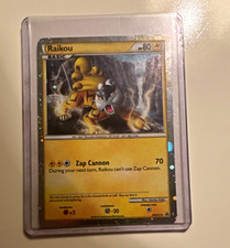Pokemon TCG Raikou HGSS19 HGSS Promo Holo English 80 HP Basic Card on eBay