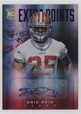 2013 Prestige Extra Points Purple Signatures /100 Eric Reid Rookie Auto RC 0sb5